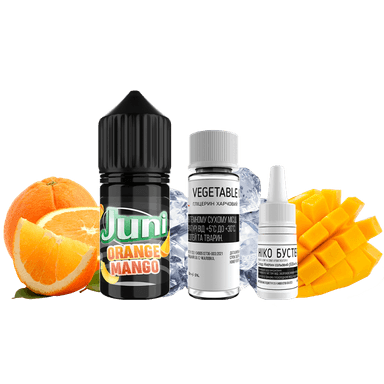 Набір для самозамішування Juni Silver Ice Orange Mango (Апельсин Манго Лід, 50 мг, 30 мл)