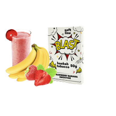 Тютюн Blast Smoke Light Line Strawberry banana smoothie (Полунично-банановий смузі, 50 г)