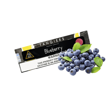 Тютюн Tangiers Noir №21 Blueberry (Чорниця, 100 г) Чорна упаковка
