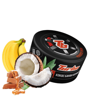 Тютюн Turbo Paradise Rush (Кокос-Банан-Карамель, 100 г)