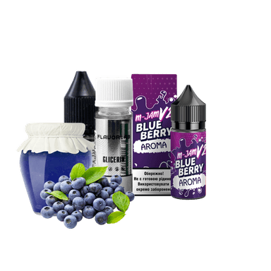 Набір для самозамішування Flavorlab M-Jam V2 Blueberry (Чорниця, 50 мг, 30 мл)