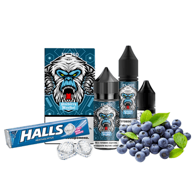 Набір для самозамішування Flavorlab FL350 Blueberry Menthol (Чорниця Ментол, 50 мг, 30 мл)