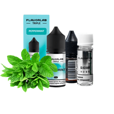 Набір для самозамішування Flavorlab Triple Strong Peppermint (М'ята, 65 мг, 30 мл)