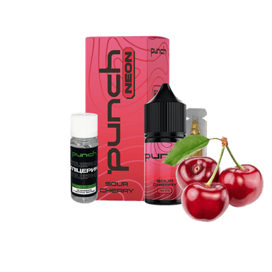 Набір для самозамішування Punch Neon Sour Cherry (Кисла Вишня, 50 мг, 30 мл)