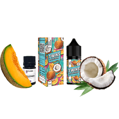 Набір для самозамішування Twins Melon Coconut (Диня Кокос, 50 мг, 30 мл)