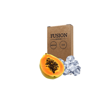 Тютюн Fusion Medium Ice Papaya (Папайя Лід, 100 г)