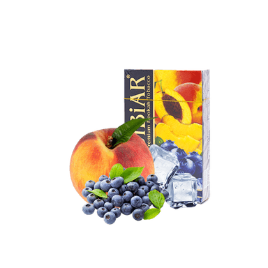 Тютюн Jibiar Ice peach blueberry (Крижаний персик чорниці, 50 г)