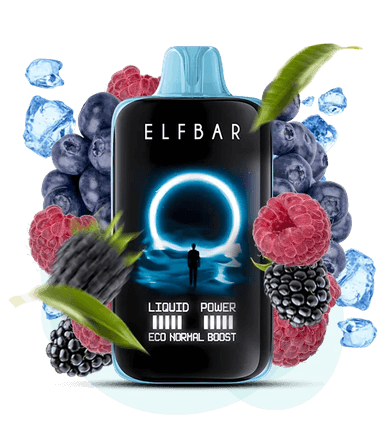 Одноразова Pod-система Elf Bar 40000 Moon Night Blue Razz Ice (БЛАКИТНА МАЛИНА ЛІД)