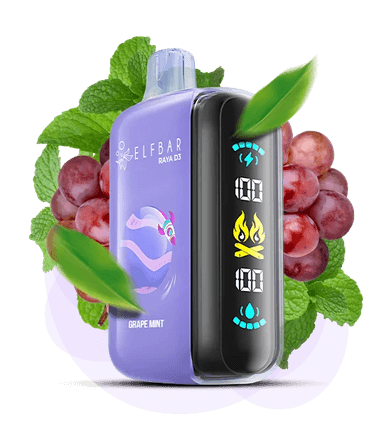 Одноразова Pod-система Elf Bar RAYA D3 25000 Grape Mint (ВИНОГРАД М'ЯТА)