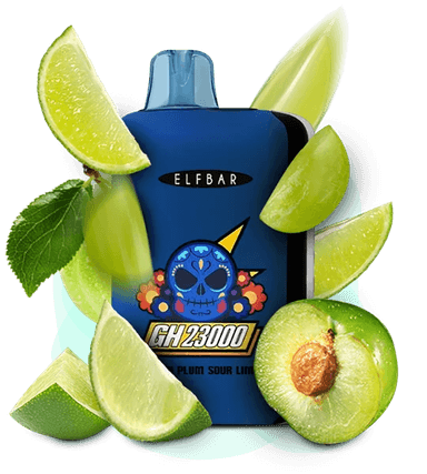 Одноразова Pod-система Elf Bar GH 23000 Green Plum Sour Lime (ЛАЙМ КИСЛИЙ)