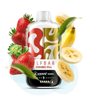 Одноразова Pod-система Elf Bar COMBO PRO 30000 Strawberry Banana (ПОЛУНИЦЯ БАНАН)