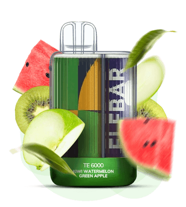 Одноразова Pod-система Elf Bar ТЕ6000 Kiwi Watermelon Green Apple (ЗЕЛЕНЕ ЯБЛУКО КАВУН КІВІ)