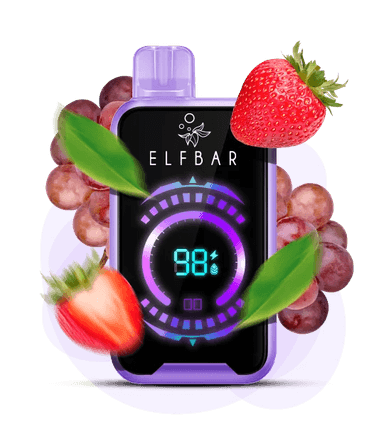Одноразова Pod-система Elf Bar FS18000 Strawberry Grape (ПОЛУНИЦЯ ВИНОГРАД)