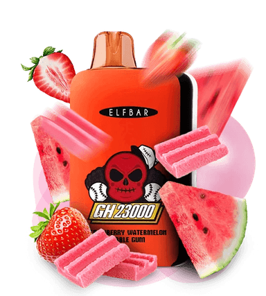 Одноразова Pod-система Elf Bar GH 23000 Strawberry Watermelon Bubble Gum (КАВУН ПОЛУНИЦЯ ЖУВАЛЬНА ГУМКА)